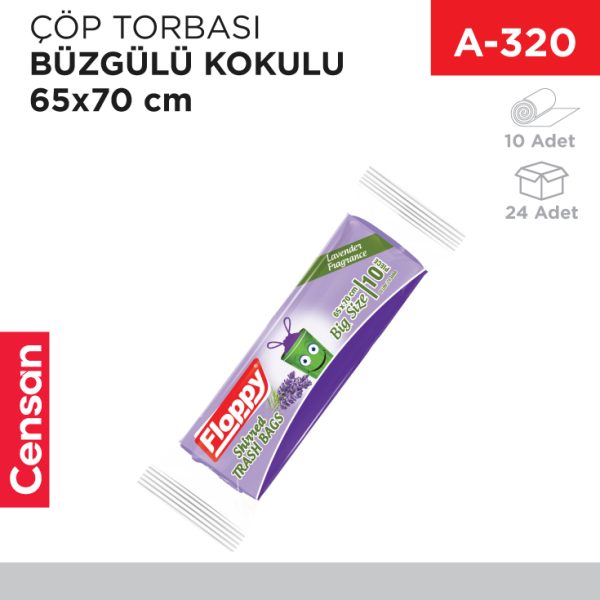 ÇÖP TORBASI BÜZGÜLÜ KOKULU BÜYÜK (65*70 CM)