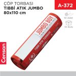 ÇÖP TORBASI TIBBİ ATIK JUMBO 810 GR 10LU (80*110 CM)