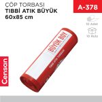 ÇÖP TORBASI TIBBİ ATIK BÜYÜK 470 GR 10LU (60*85 CM)