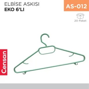 ELBİSE ASKISI EKO 6LI