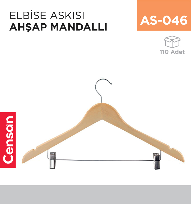 AS-046_5c29ddd88caf23090ed115a299dee1a4 ELBİSE ASKISI AHŞAP MANDALLI