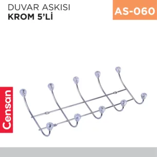 DUVAR ASKISI KROM 5Lİ (KA05)
