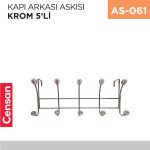 KAPI ARKASI ASKISI KROM 5Lİ