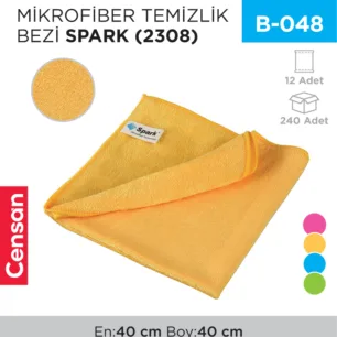 MİKROFİBER TEMİZLİK BEZİ SPARK 40*40 CM (2308)
