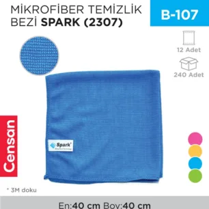 MİKROFİBER TEMİZLİK BEZİ SPARK 40*40 CM (2307)