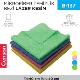 MİKROFİBER TEMİZLİK BEZİ CETY LAZER KESİM
