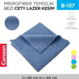 MİKROFİBER TEMİZLİK BEZİ CETY LAZER KESİM