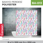 BANYO PERDESİ POLYESTER GÜNCE (200 CM*200 CM)