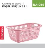 ÇAMAŞIR SEPETİ KÖŞELİ KÜÇÜK (25 LT) (E-290)
