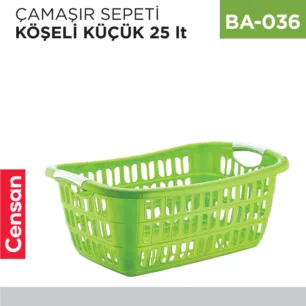ÇAMAŞIR SEPETİ KÖŞELİ KÜÇÜK (25 LT) (E-290)