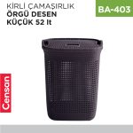 KİRLİ ÇAMAŞIRLIK ÖRGÜ DESEN KÜÇÜK 52 LT (8065)