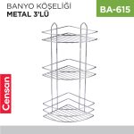 BANYO KÖŞELİĞİ METAL 3LÜ (735)(40113)