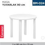 MASA PLASTİK AYAK YUVARLAK 90 CM (2550)