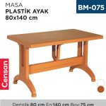 MASA PLASTİK AYAK 80 CM*140 CM BS
