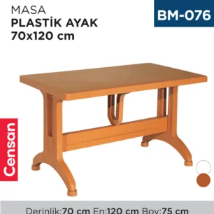 MASA PLASTİK AYAK 70 CM*120 CM BS