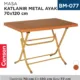 MASA KATLANIR METAL AYAK 70 CM*120 CM