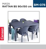 MASA RATTAN 90 CM*150 CM BS