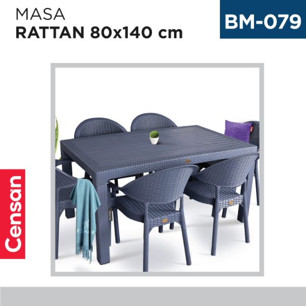MASA RATTAN 80 CM*140 CM BS