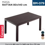 MASA RATTAN 80 CM*140 CM BS