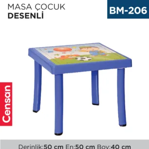 MASA ÇOCUK DESENLİ 50*50 CM (CM-305)