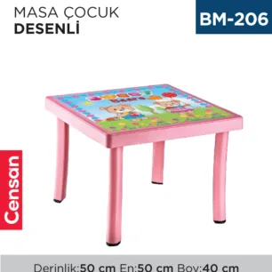 MASA ÇOCUK DESENLİ 50*50 CM (CM-305)