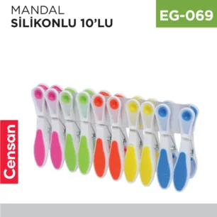 MANDAL SİLİKONLU 10LU