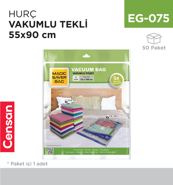 EG-075_6e031781706a029fb57bc5ba1f830b5c HURÇ VAKUMLU TEKLİ 55 CM*90 CM (XL)