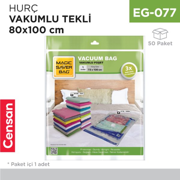 HURÇ VAKUMLU TEKLİ  80 CM*100 CM (XXL)