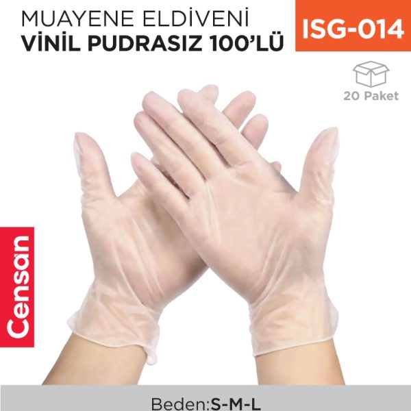 MUAYENE ELDİVENİ VİNİL PUDRASIZ 100LÜ