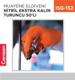 MUAYENE ELDİVENİ NİTRİL EKSTRA KALIN TURUNCU 50Lİ