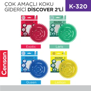 ÇOK AMAÇLI KOKU GİDERİCİ DİSCOVER 2Lİ (148-051-52-53)