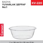 BADYA YUVARLAK ŞEFFAF NO:1 (3 LT)  (E-150)