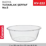 BADYA YUVARLAK ŞEFFAF NO:3 (6.5 LT) (E-152)