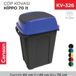 HİPPO ÇÖP KOVASI 70 LT (UP222)