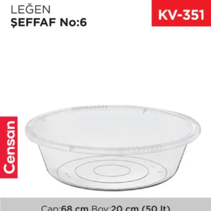LEĞEN ŞEFFAF NO:6 (50 LT) (E-425)