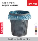 ÇÖP SEPETİ POŞET HAZNELİ 12 LT (8461)