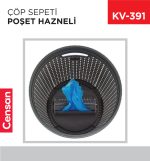 ÇÖP SEPETİ POŞET HAZNELİ 12 LT (8461)