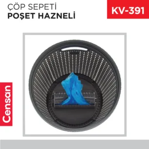 ÇÖP SEPETİ POŞET HAZNELİ 12 LT (8461)