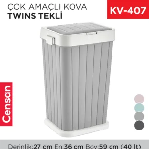 ÇOK AMAÇLI KOVA TWINS TEKLİ 40 LT(6139)