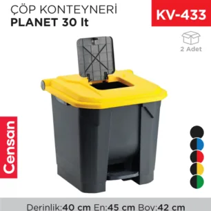 ÇÖP KONTEYNERİ PLANET 30 LT (UP 225)