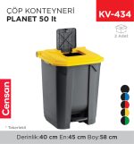 ÇÖP KONTEYNERİ PLANET 50 LT (UP 226)