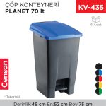 ÇÖP KONTEYNERİ PLANET 70 LT (UP228)