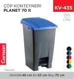 ÇÖP KONTEYNERİ PLANET 70 LT (UP228)