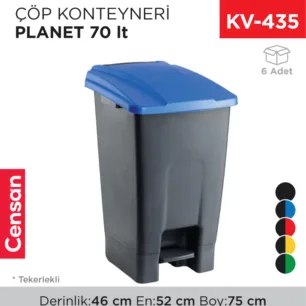 ÇÖP KONTEYNERİ PLANET 70 LT (UP228)