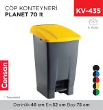 ÇÖP KONTEYNERİ PLANET 70 LT (UP228)