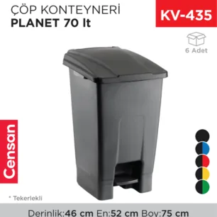 ÇÖP KONTEYNERİ PLANET 70 LT (UP228)