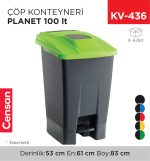 ÇÖP KONTEYNERİ PLANET 100 LT (UP229)