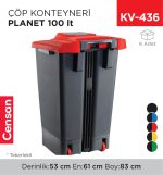 ÇÖP KONTEYNERİ PLANET 100 LT (UP229)