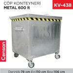 ÇÖP KONTEYNERİ METAL 600 LT (7432)