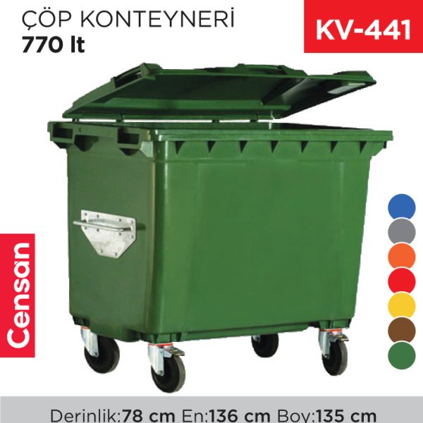 ÇÖP KONTEYNERİ 770 LT